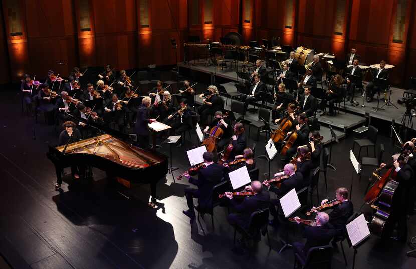 Pianist Anna Geniushene performs with the Fort Worth Symphony Orchestra and guest conductor...