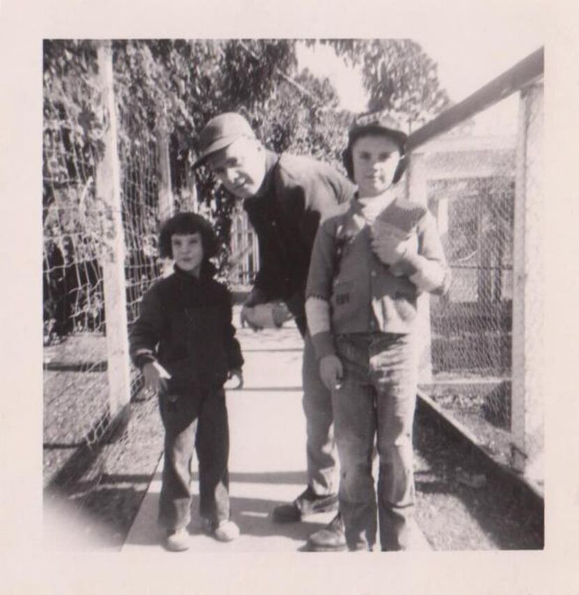
Fouts spends time with his children, Rosemary and Bob, around 1955.

