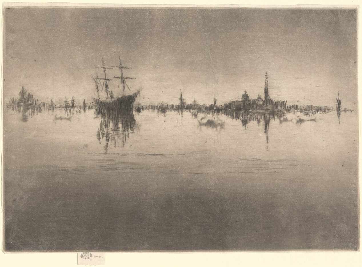 James McNeill Whistler, Nocturne, 1879/1880, etching
and drypoint, National Gallery of Art,...