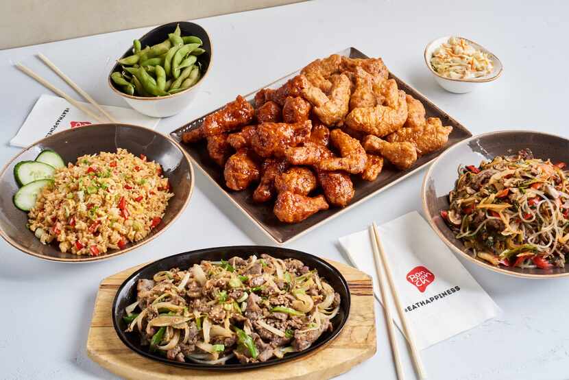 Beyond chicken wings, Bonchon sells other Korean dishes.