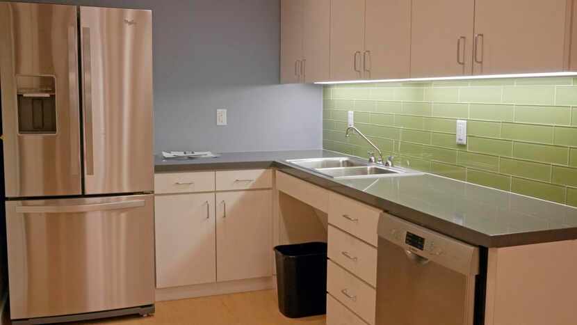 
The new kitchenette area for Street Outreach Program, which houses youth 18 and older, is...
