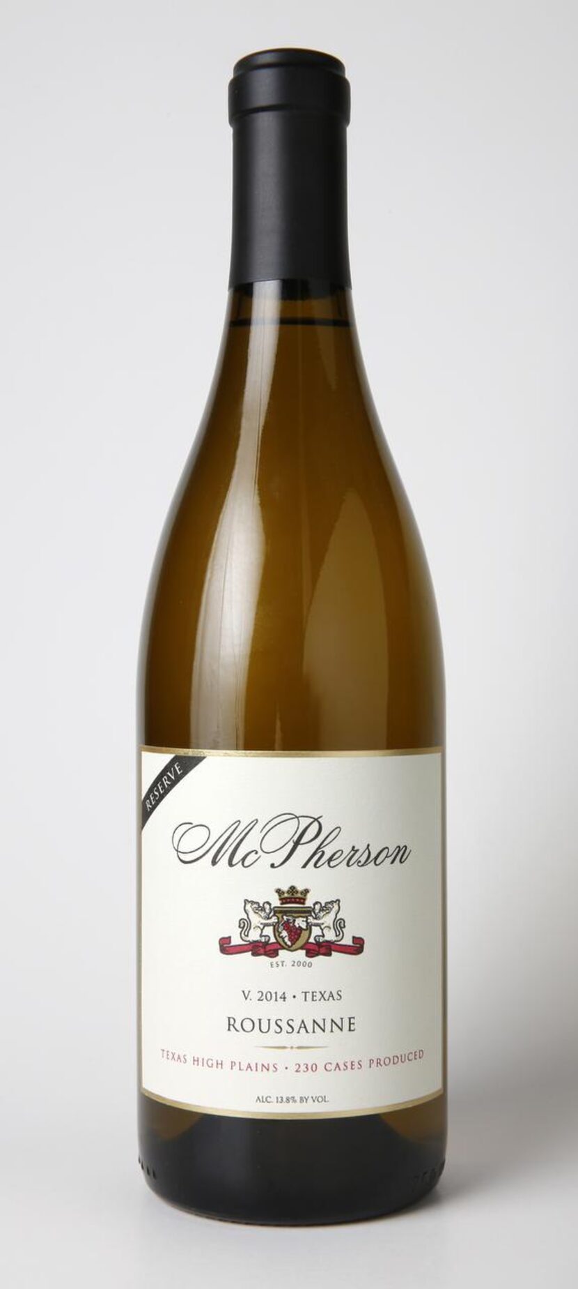 
McPherson Roussanne Reserve 2014, Texas
