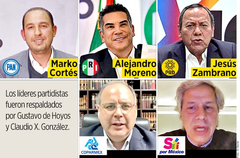 "Va por México", la nueva alianza de la oposición al partido Morena del presidente Andrés...