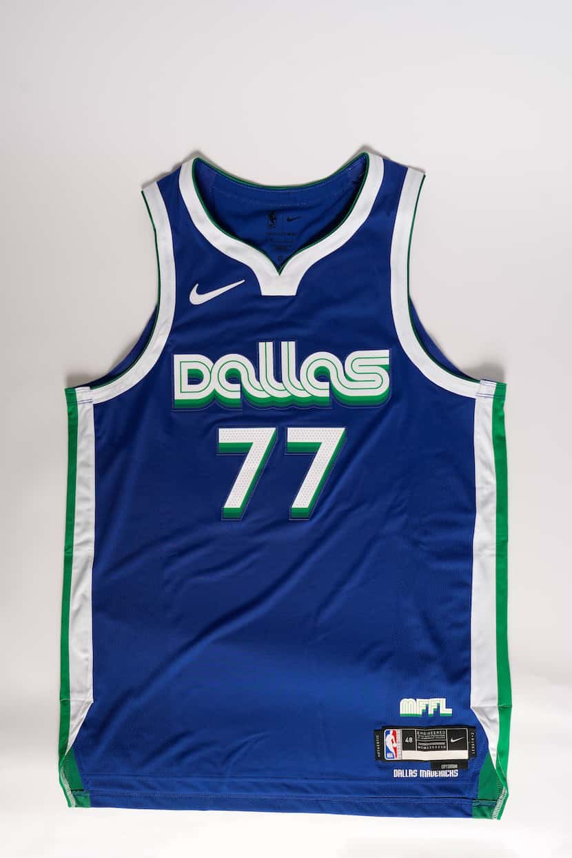 Dallas Mavericks Luka Doncic - City Edition jersey shot on Friday, November 4, 2022 in Dallas.