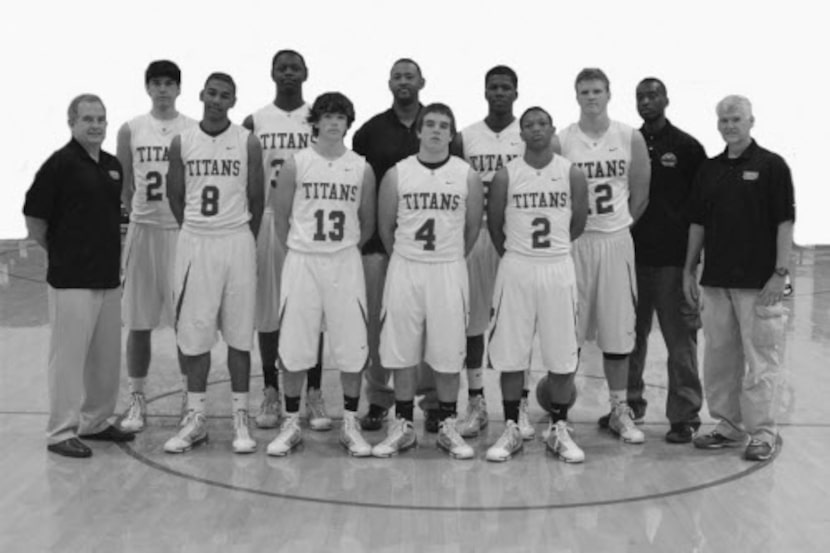 The Texas Titans, from left (front row), Matthew Jones, Preston Troutt, Colten Gober and...