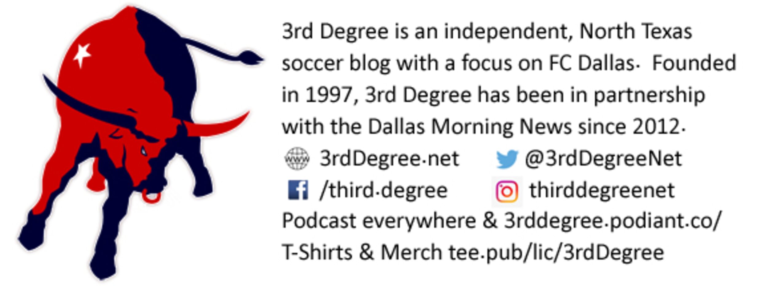 3rd Degree is an independent, North Texas soccer blog with a focus on FC Dallas.