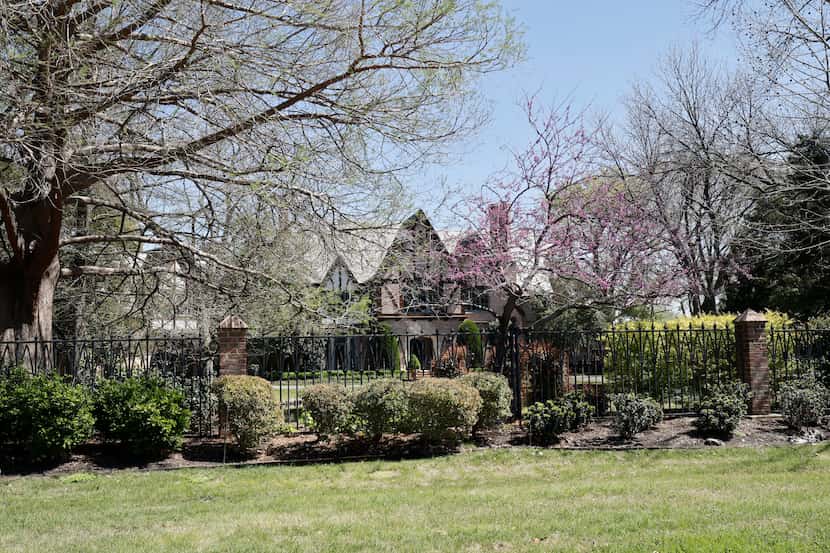 A $27 million estate at 10540 Lennox Lane is seen Tuesday, March 19, 2024, in Preston...