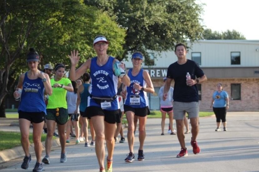 South Grand Prairie High School teacher Shelby Henry is shown running in a picture shared by...
