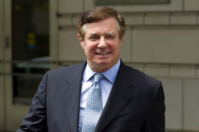 Paul Manafort, President Donald Trump's former campaign chairman, leaves the Federal...