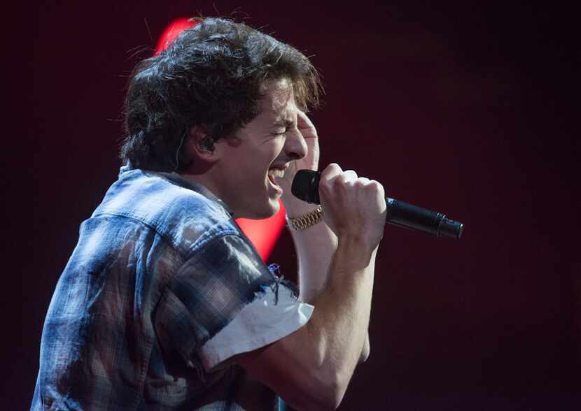 Charlie Puth performs onstage during the 106.1 KISS FM's Jingle Ball 2017 at the American...