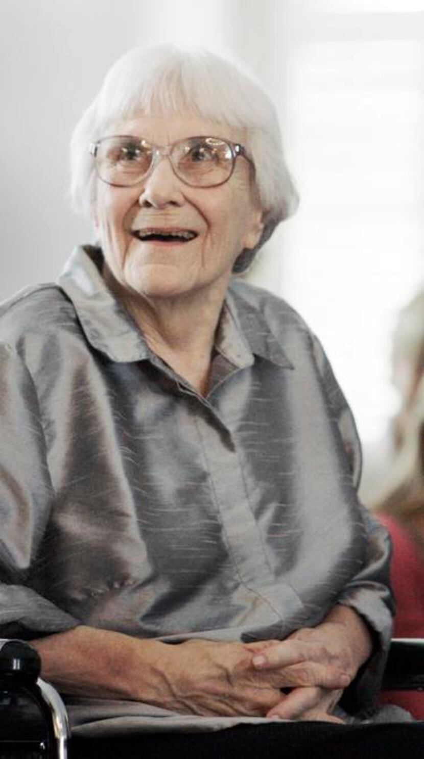 
FILE - In this Aug. 20, 2007, file photo, author Harper Lee smiles during a ceremony...