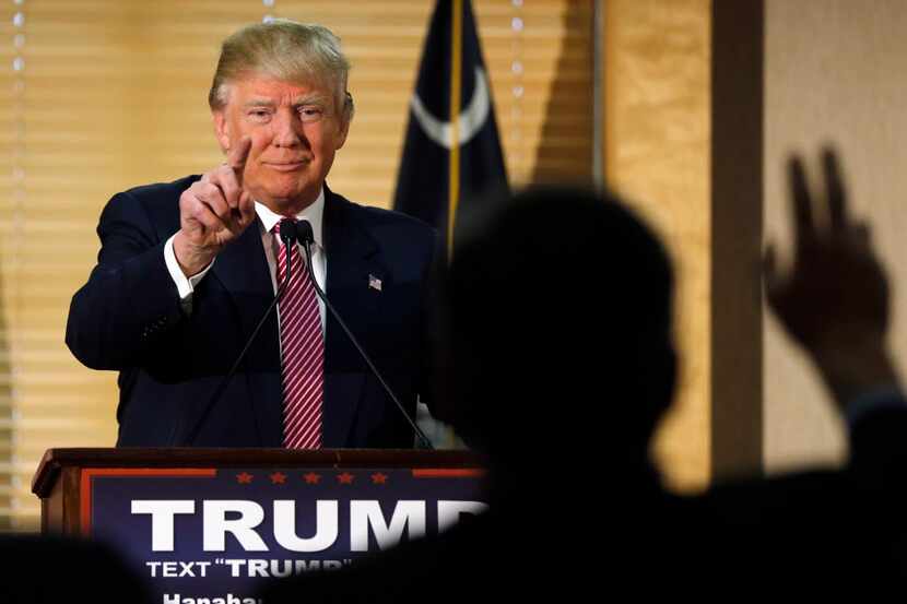  Republican presidential candidate Donald Trump, speaking Monday in Hanahan, S.C., lashed...