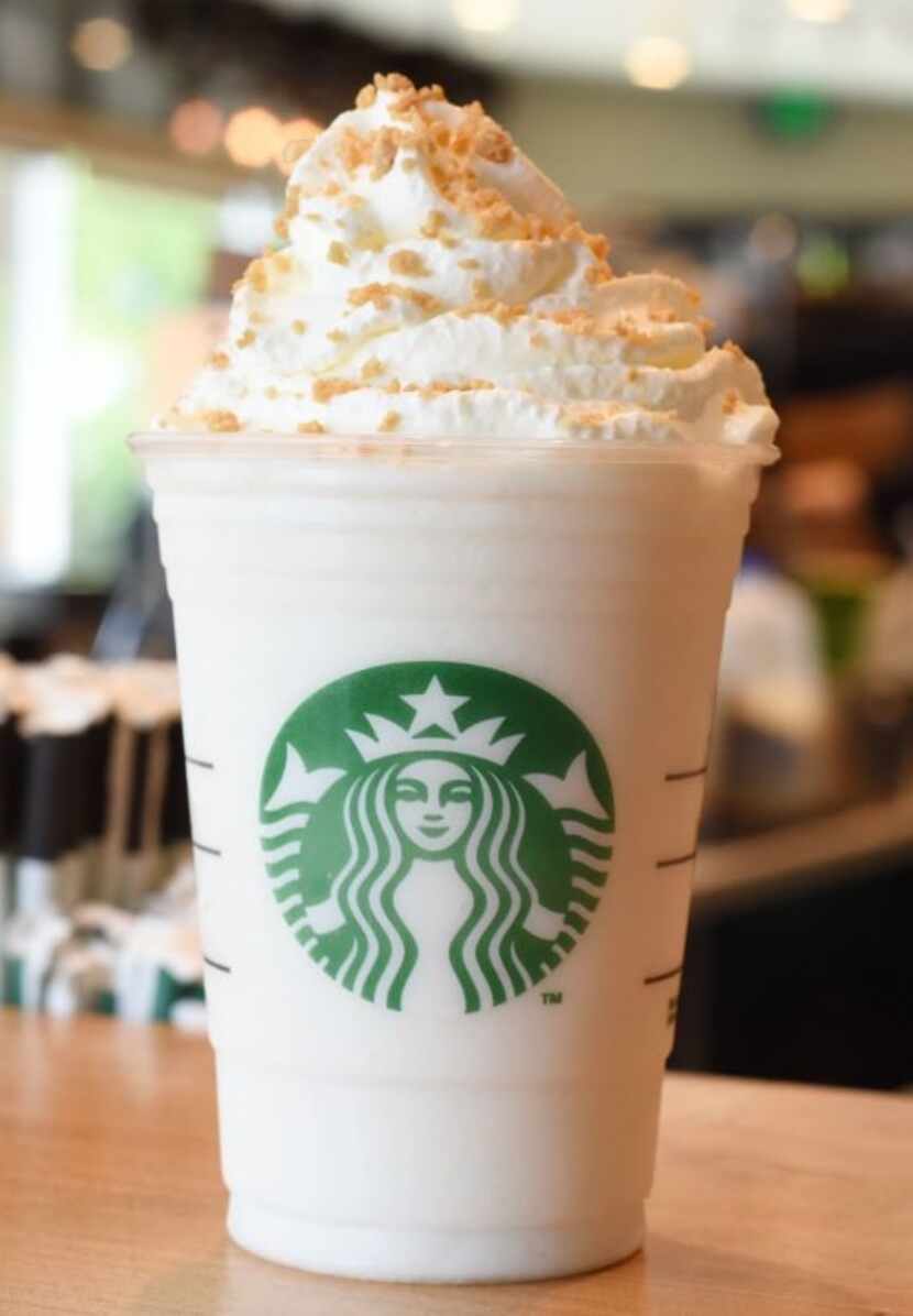 A blend of lemonade, vanilla syrup, milk and ice, finished with whipped cream and a sprinkle...