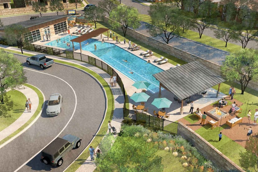 The Tenison Village community on Samuell Boulevard will include a community center.