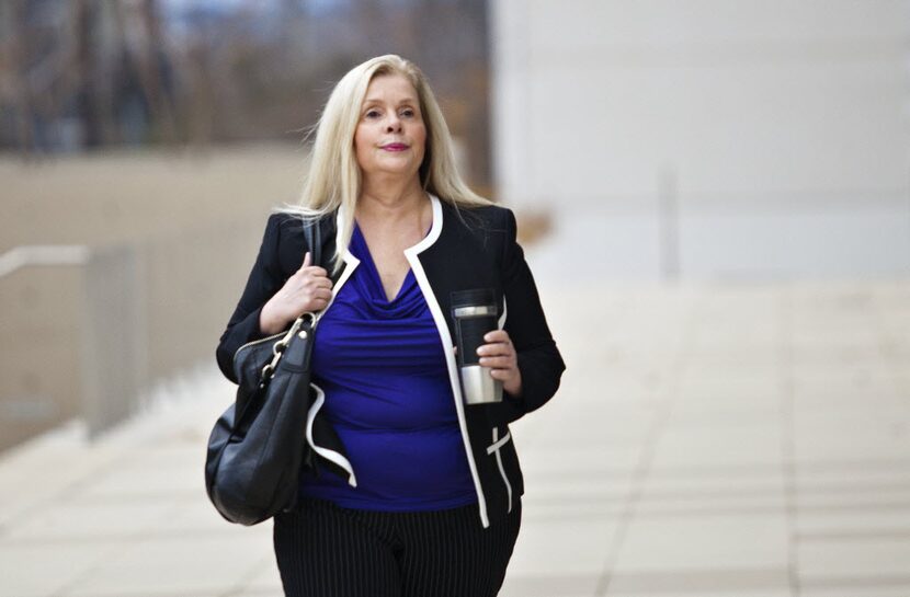 Helena Tantillo walks towards the federal courthouse in Austin on Jan. 20, 2016. Christian...