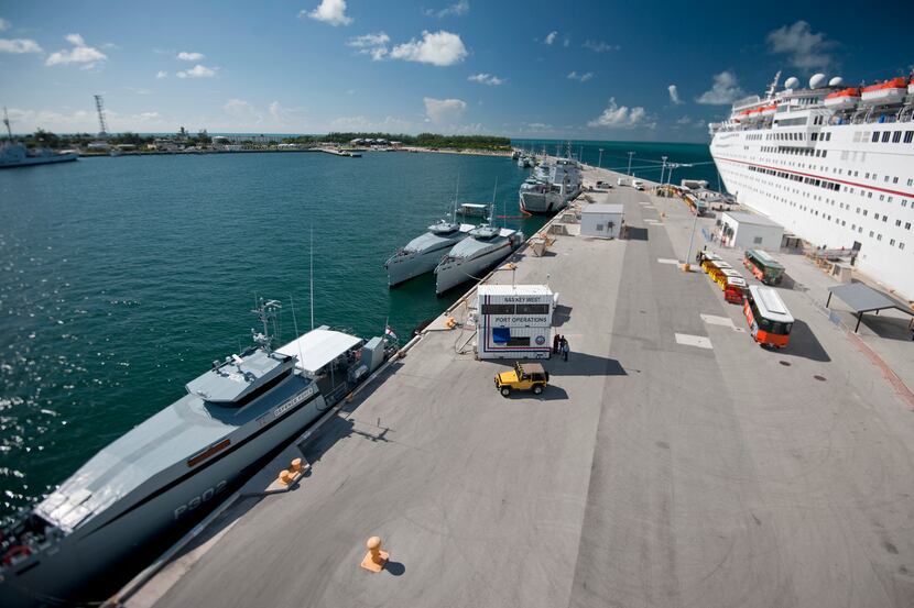 In this photo provided by the Florida Keys News Bureau, Royal Bahamas Defence Force vessels...