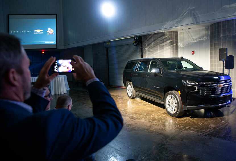 The Arlington plant that makes the Chevy Tahoe and Suburban hosted an unveiling in December...