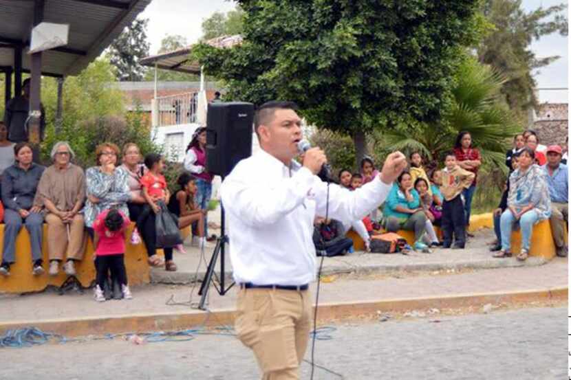El candidato de Morena a la Alcaldía de Apaseo El Alto, Guanajuato, José Remedios Aguirre,...