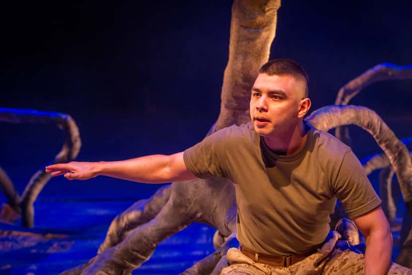 Christopher Llewyn Ramirez in Elliot, a Soldier's Fugue, presented by WaterTower Theatre at...