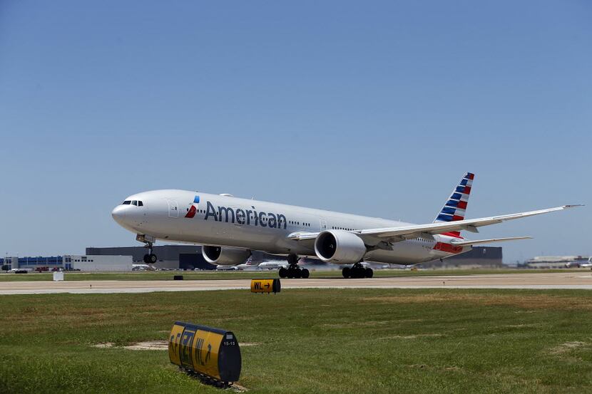 The inaugural American Airlines nonstop flight from Dallas/Fort Worth International Airport...