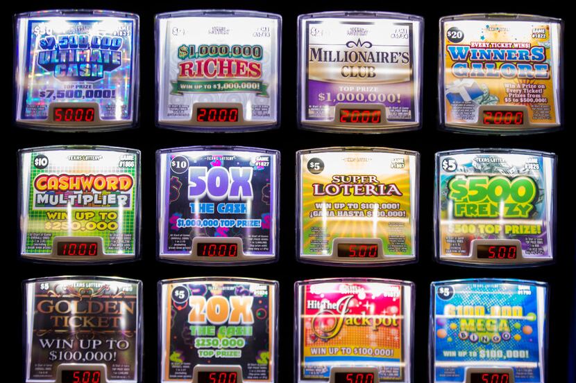Lottery tickets are available for purchase in a vending machine inside a new Walmart...