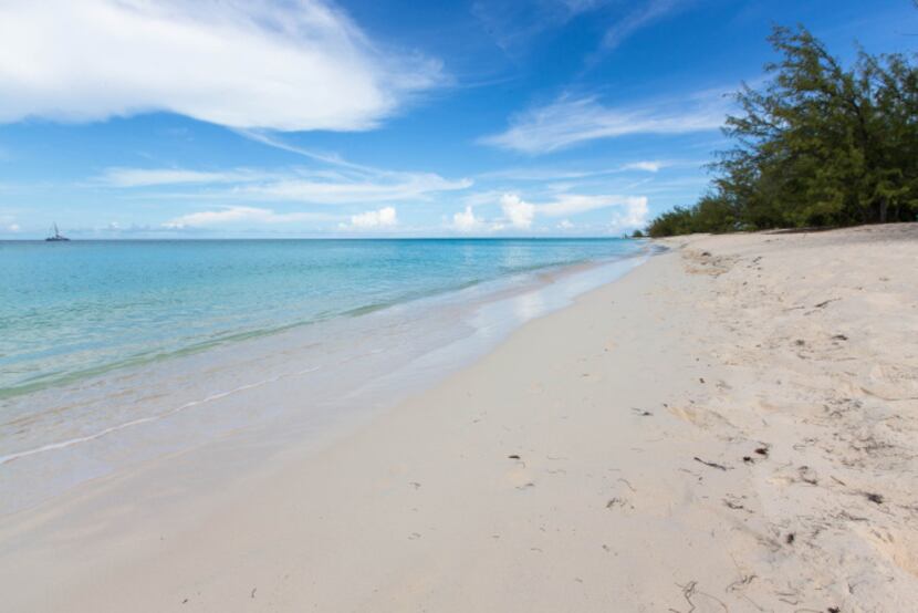 Leeward (Emerald) Beach in the Turks and Caicos Islands.