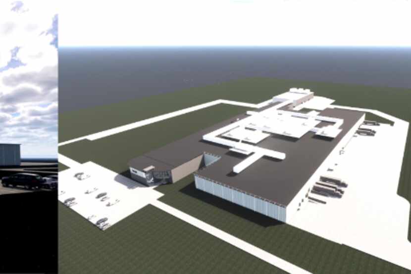 A rendering of Phase 1 of Freshpet's planned 600,000 square-foot manufacturing facility to...
