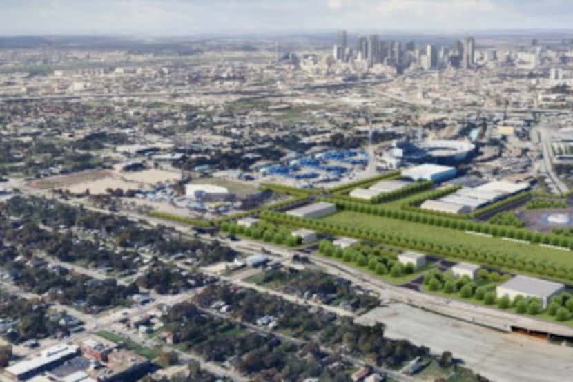 
A proposed makeover of Fair Park would increase its green space from 10 acres to 110 acres.

