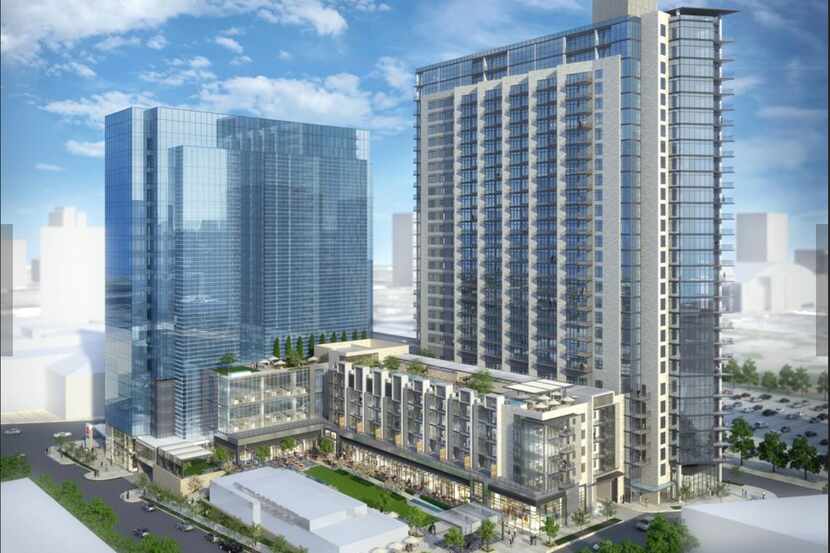  The Union high-rise project is a block north of downtown at Field Street and Cedar Springs...