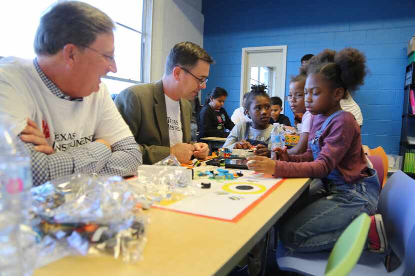 Texas Instruments employees volunteered at Boys & Girls Club in Richardson for...