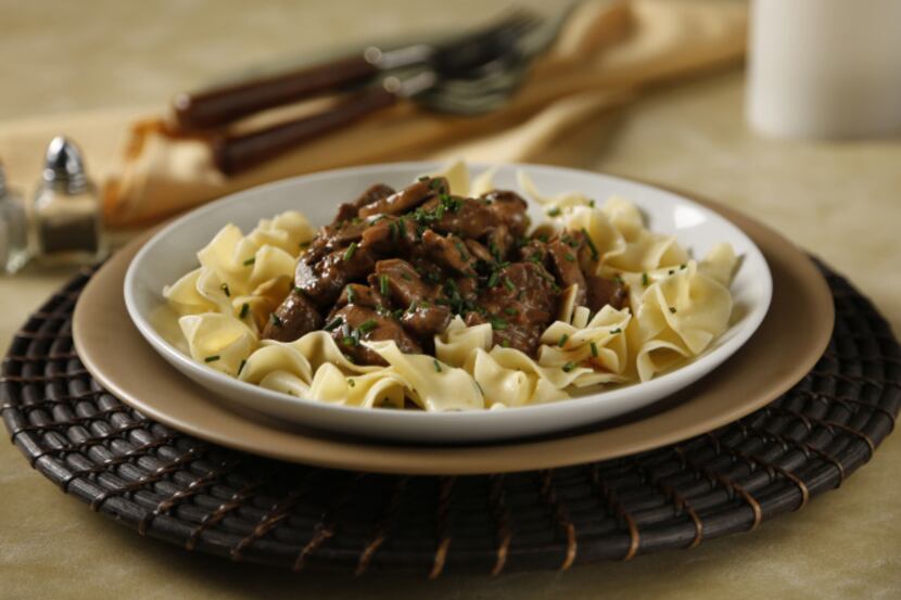 Beef Stroganoff comes together quickly and makes a great meal for a chilly winter night.