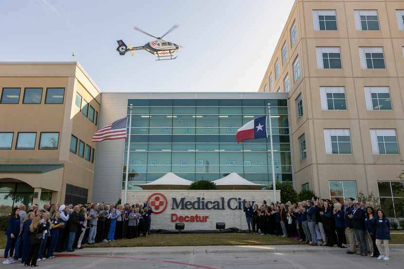 Opening day at Medical City Decatur, formerly known as Wise Health East and West Campuses....