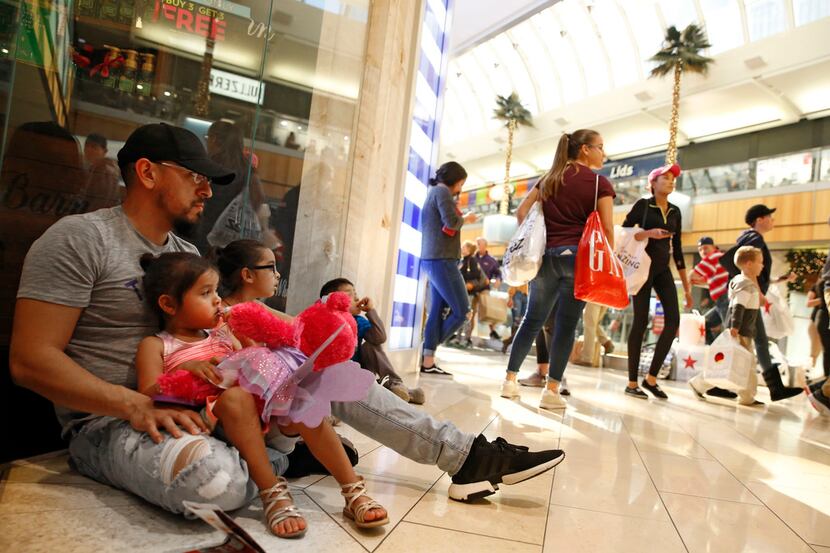 Holiday shoppers during Thanksgiving weekend last year at Galleria Dallas. Ramiro Rodriguez...