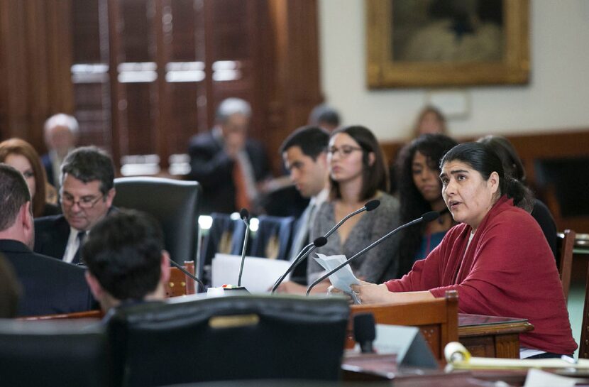 Sylvia Martinez of Austin testified against the bill. 