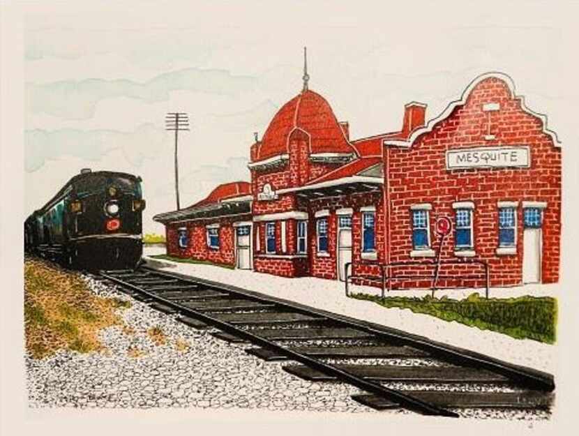 Mesquite Train Depot by Tony Morris
