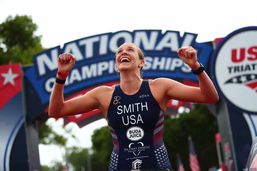 Kearci Jobe Smith won her age group at the USA Triathlon age group sprint national...
