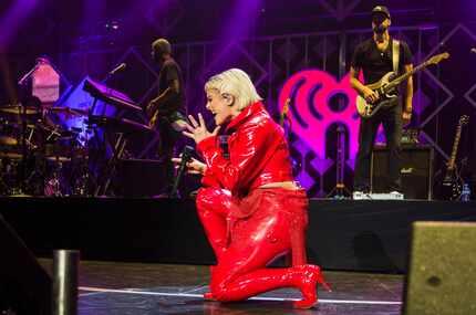 Bebe Rexha opened her set at KISS FM Jingle Ball with "Me, Myself and I," one of her biggest...