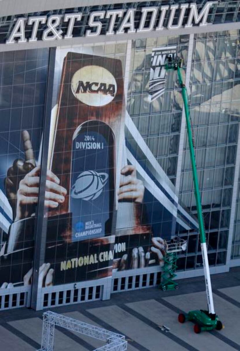 
As AT&T Stadium gets gussied up for the Final Four, its sponsor can only gush about the...