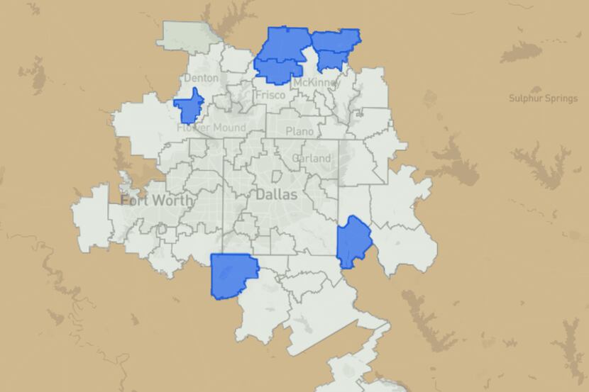Tracking size, potential growth of North Texas school districts