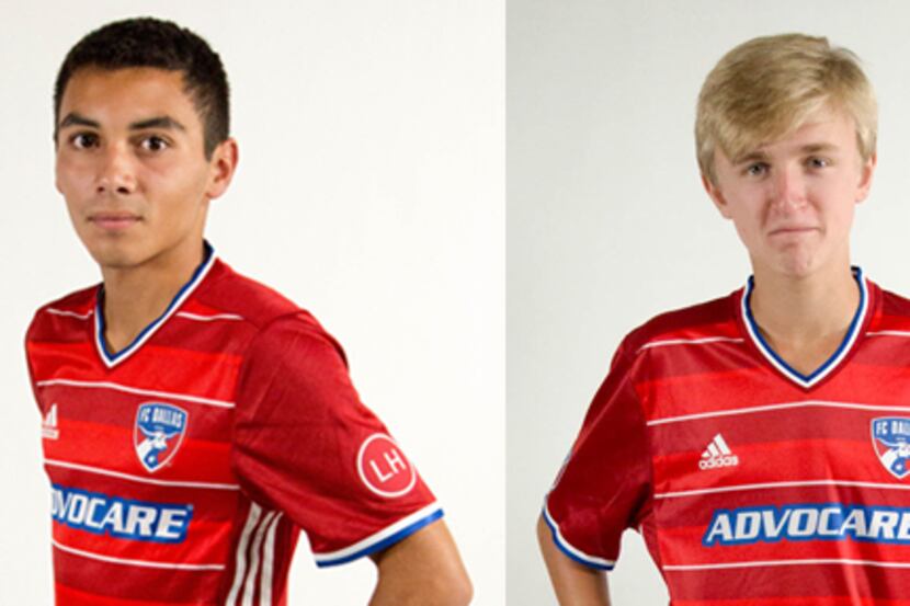 FC Dallas Academy midfielders Luis Hernandez and Thomas Roberts