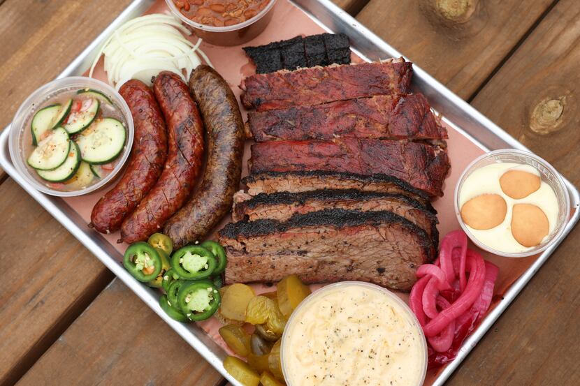 Smokey Joe's BBQ in Dallas, which put together this platter, will be among the 30...