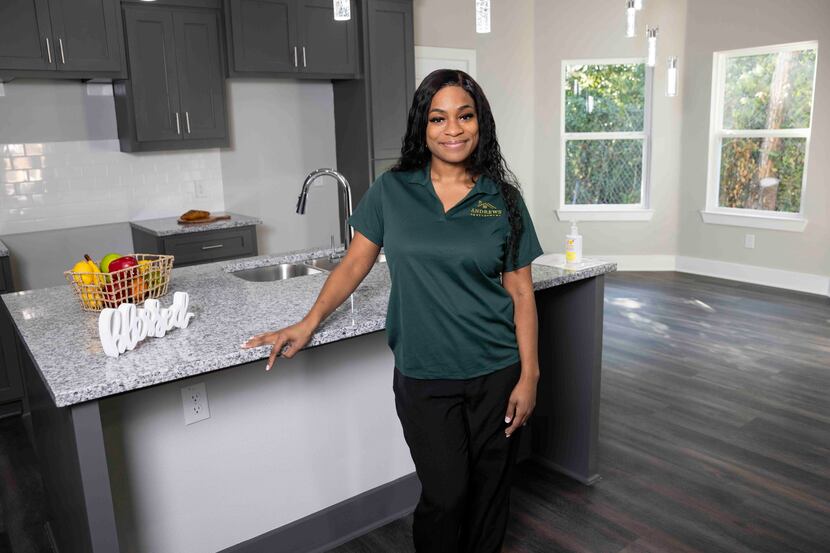 Queenetra Andrews, who has owned her own real estate development firm since 2020, is part of...