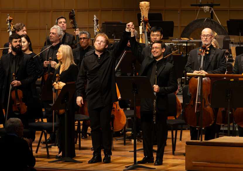 Guest conductor Dmitri Matvienko, flutist David Buck and the Dallas Symphony Orchestra...