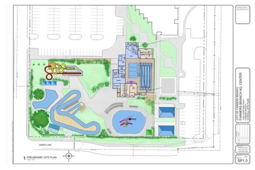 The city of Farmers Branch approved the bids and contracts for a new aquatics center, shown...