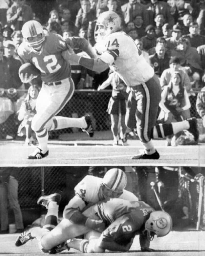 There are sacks and there are sacks. Miami quarterback Bob Griese kept retreating to escape...