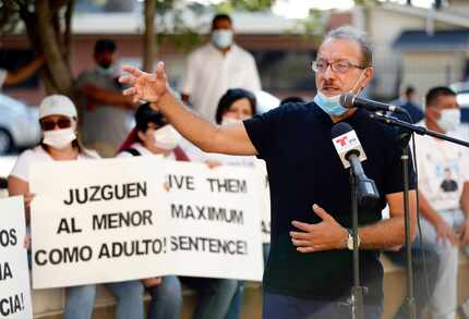 Activist Carlos Quintanilla led the August rally where friends and family called for adult...