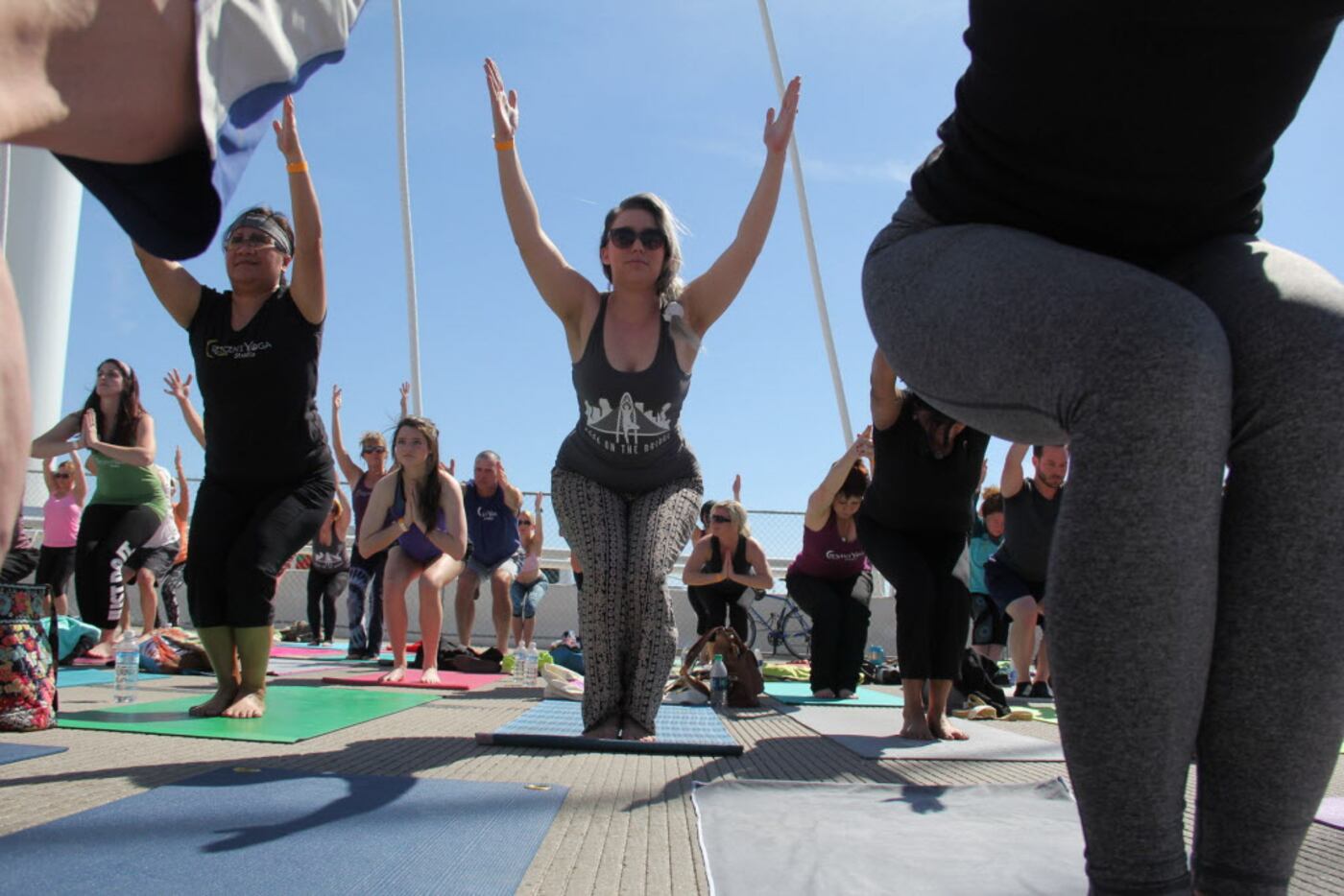 All Out Trinity hosted Dallas’ fourth annual Yoga on the Bridge event on March 4, which took...