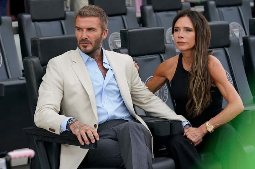 Former European player and Inter Miami’s co-owner David Beckham and his fashion designer...