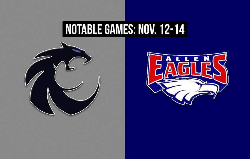 Notable games for the week of Nov. 12-14 of the 2020 season: Denton Guyer vs. Allen.