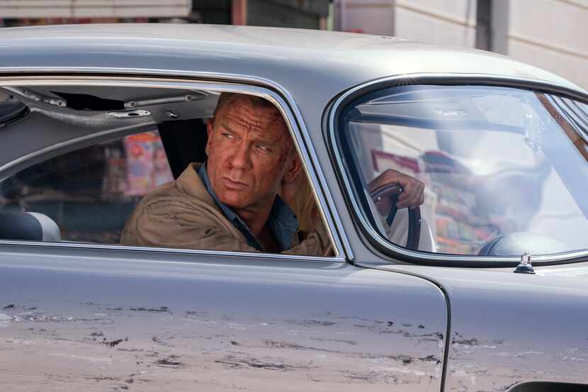 ames Bond (Daniel Craig) and Dr. Madeleine Swann (Lea Seydoux) drive through Matera, Italy...